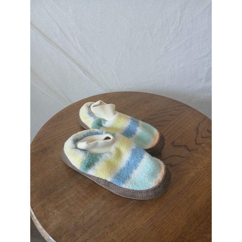 LL bean slippers toddlers size 9-10 rainbow cozy camping outdoors barefoot